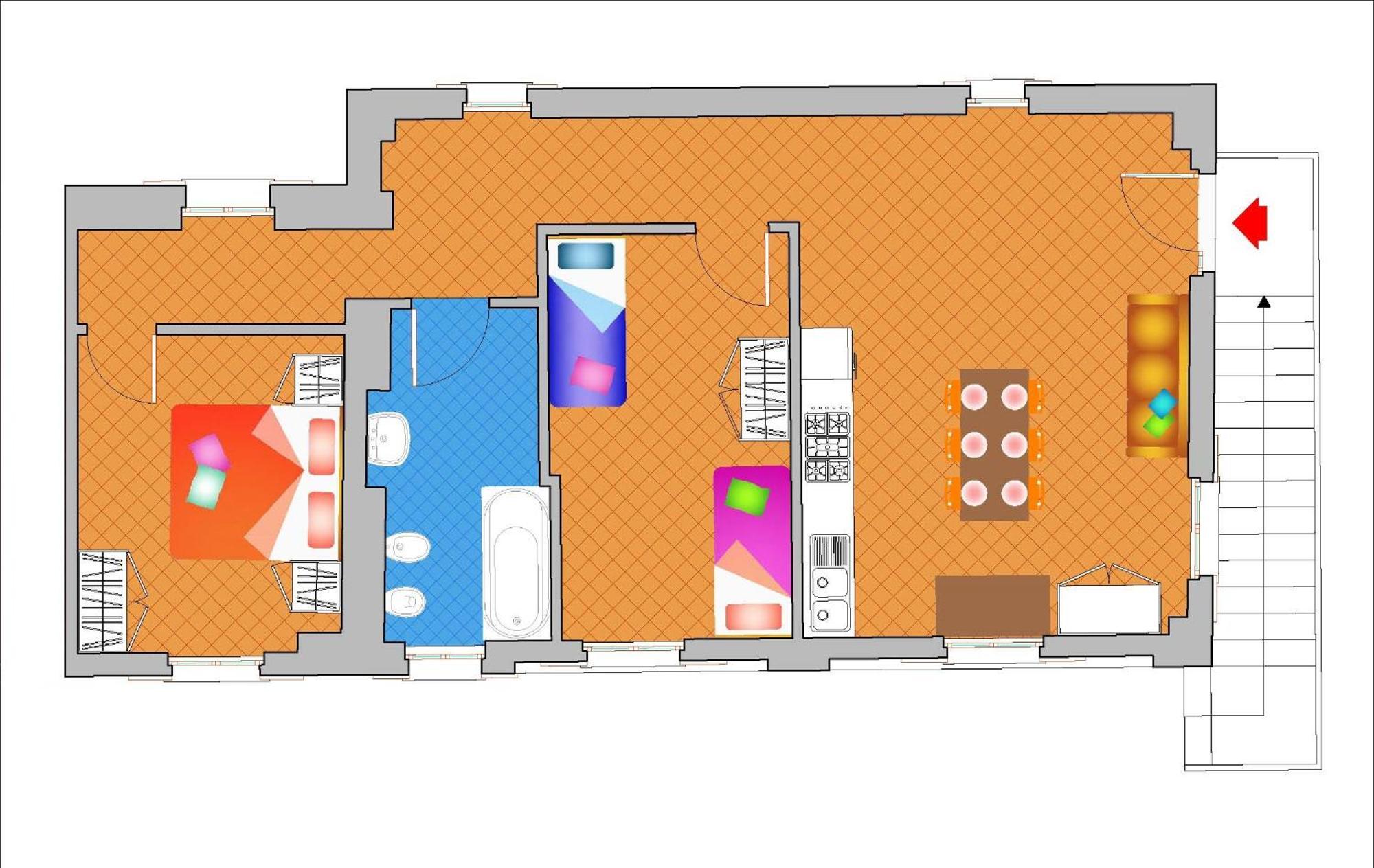 Camping La Rocca Manerba del Garda Rom bilde